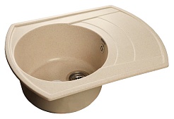 Granfest  Мойка кухонная Rondo GF-R650L Бежевый – фотография-1